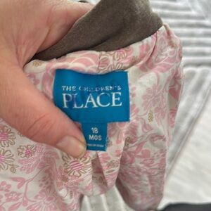 The Children's Place Pink and Gold Floral Dress